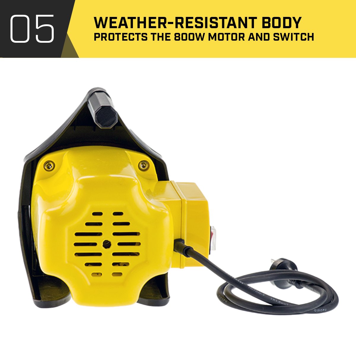 HydroActive 800w Weatherised Water Pump | Without Controller | Yellow