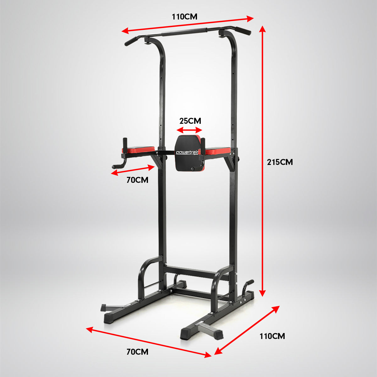 Multi Station for Chin Ups, Pull Ups, and Dips