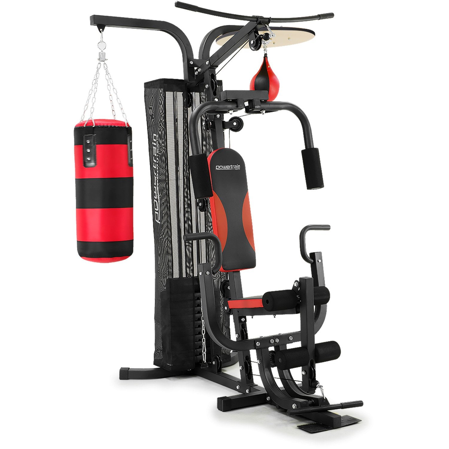 Powertrain Home Gym Multi Station | Boxing Punching Bag Speed Ball