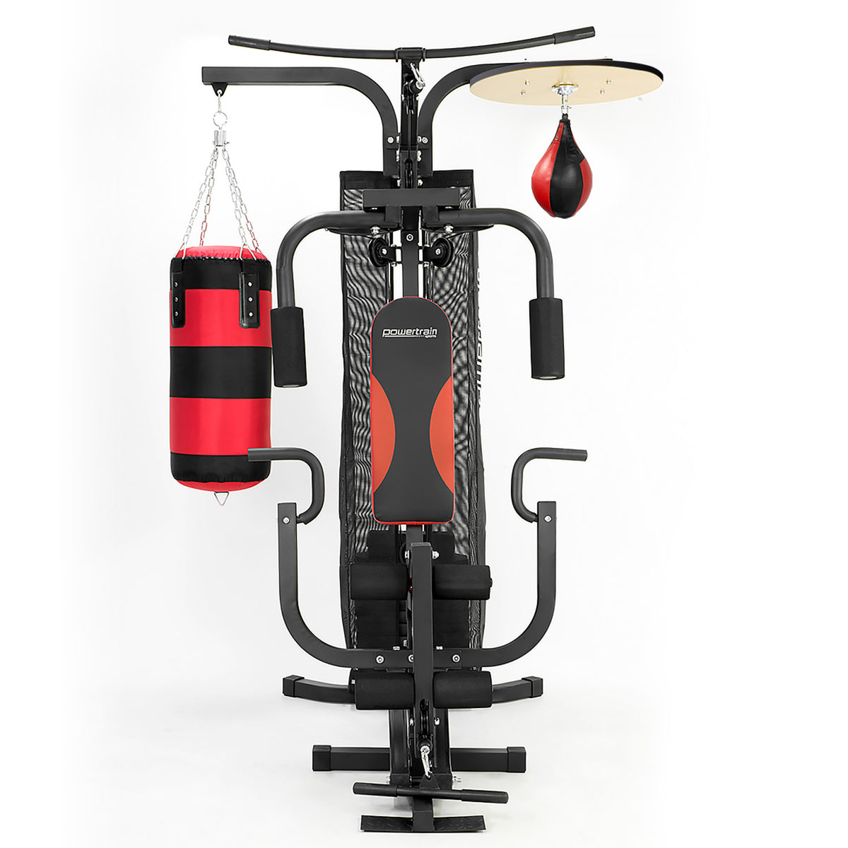 Powertrain Home Gym Multi Station | Boxing Punching Bag Speed Ball