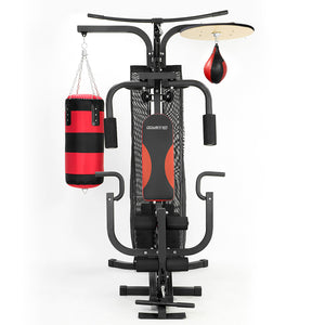 Powertrain Home Gym Multi Station | Boxing Punching Bag Speed Ball