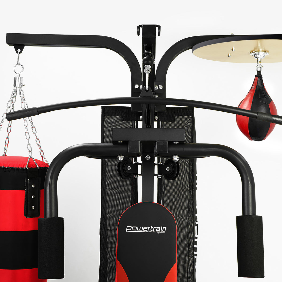 Powertrain Home Gym Multi Station | Boxing Punching Bag Speed Ball