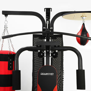 Powertrain Home Gym Multi Station | Boxing Punching Bag Speed Ball