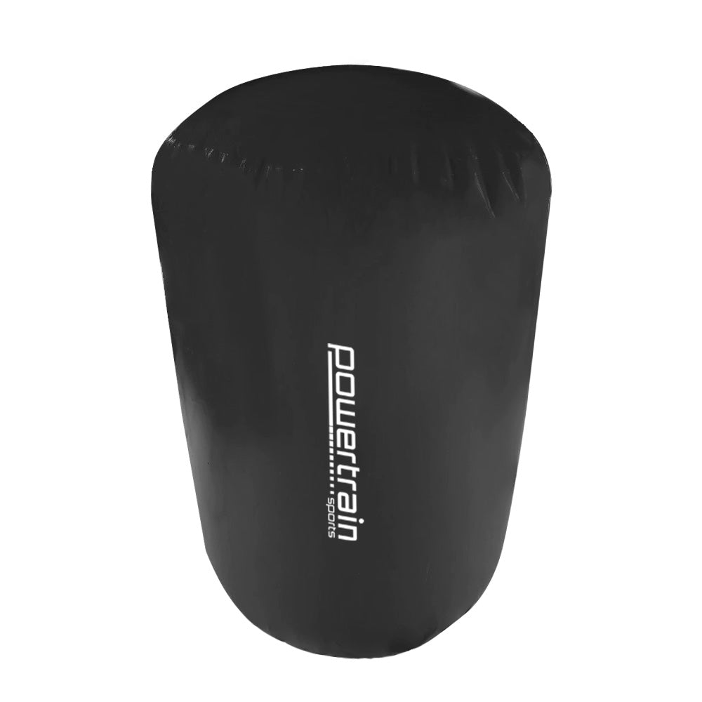 Sports Inflatable Gymnastics Air Barrel Exercise Roller - 120 x 75cm, Black by Powertrain