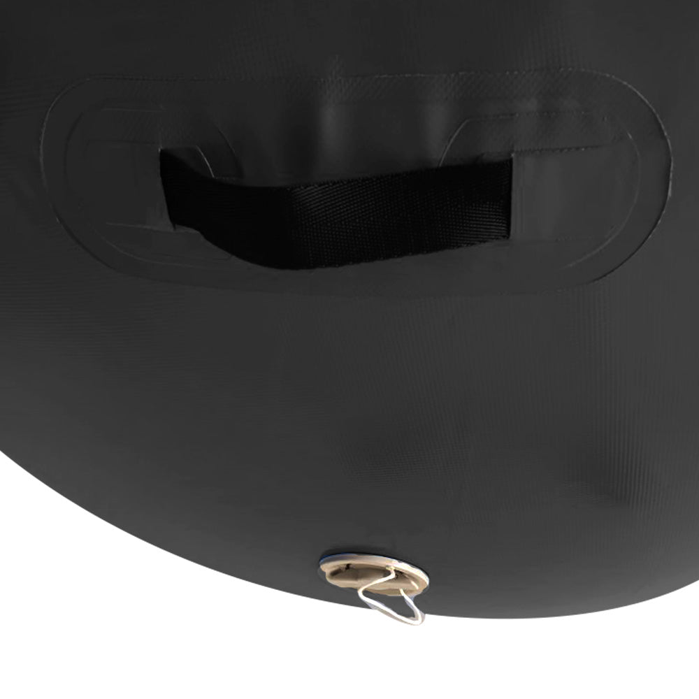 Sports Inflatable Gymnastics Air Barrel Exercise Roller - 120 x 75cm, Black by Powertrain