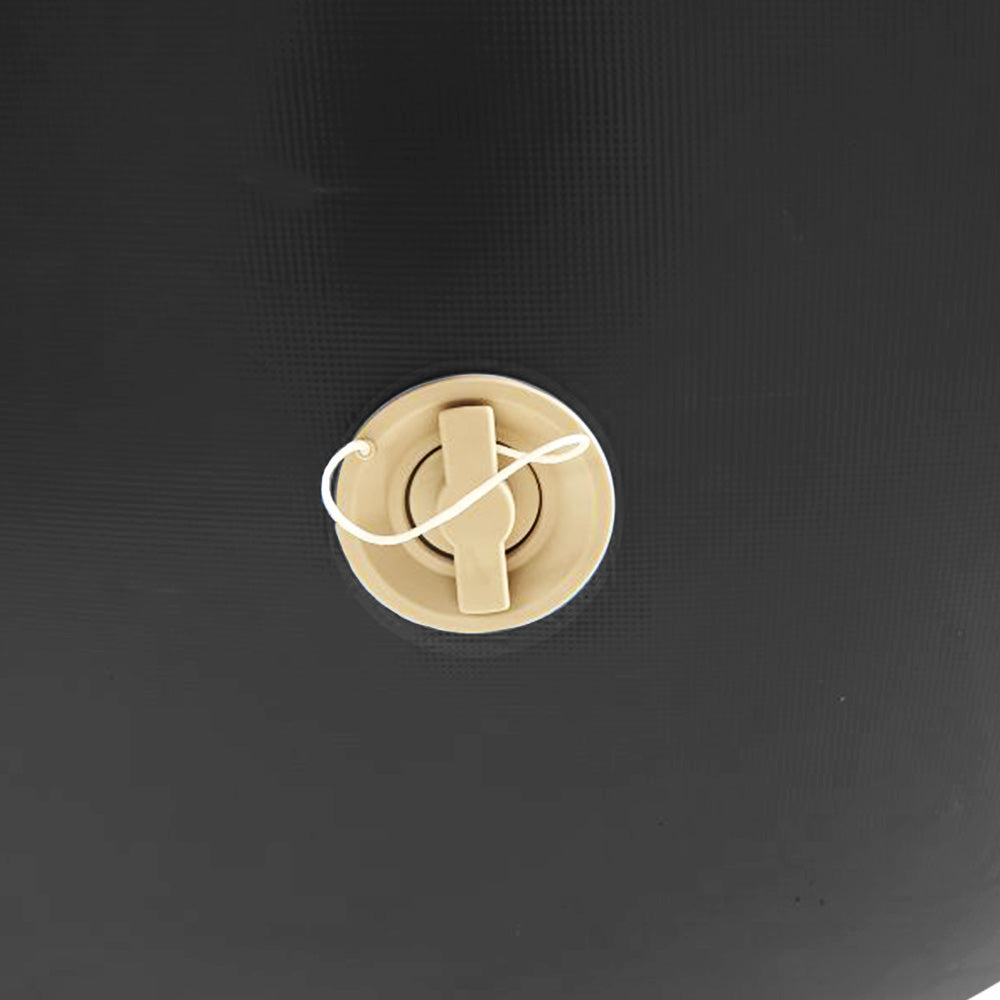 Sports Inflatable Gymnastics Air Barrel Exercise Roller - 120 x 75cm, Black by Powertrain