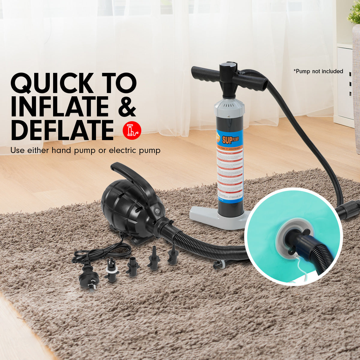 Powertrain Sports Inflatable Gymnastics Air Barrel | Exercise Roller | 120 x 75cm | Green