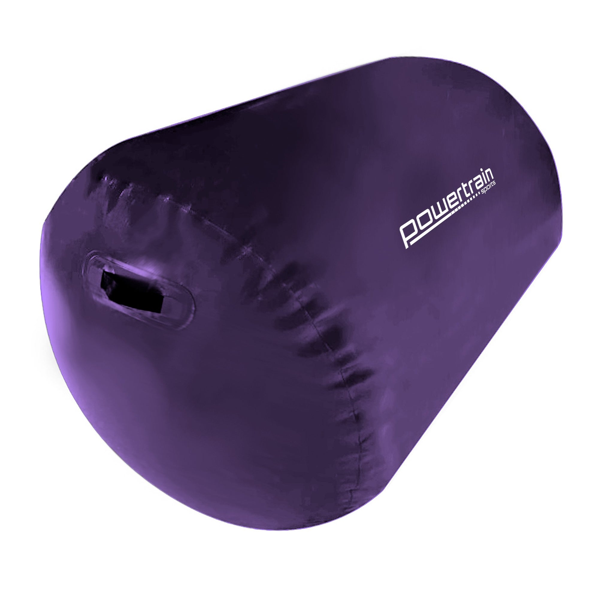 Powertrain Sports Inflatable Air Exercise Roller | Gymnastics Gym Barrel | 120 x 75cm | Purple