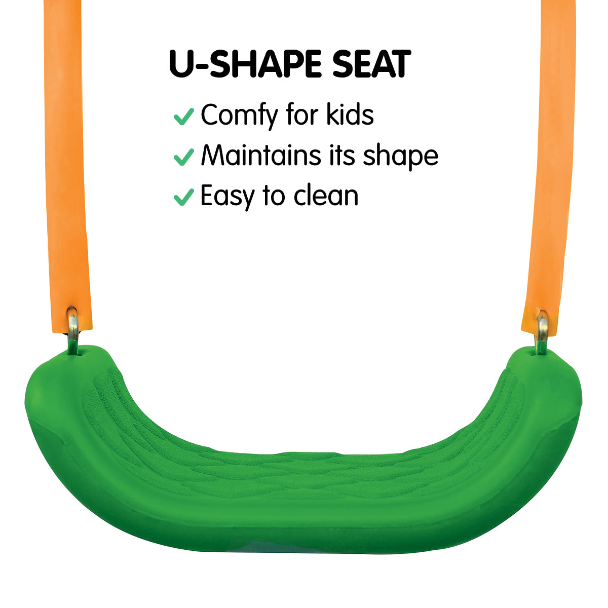 4-Seater Swing Set with Slide | Purple and Green Color Combination