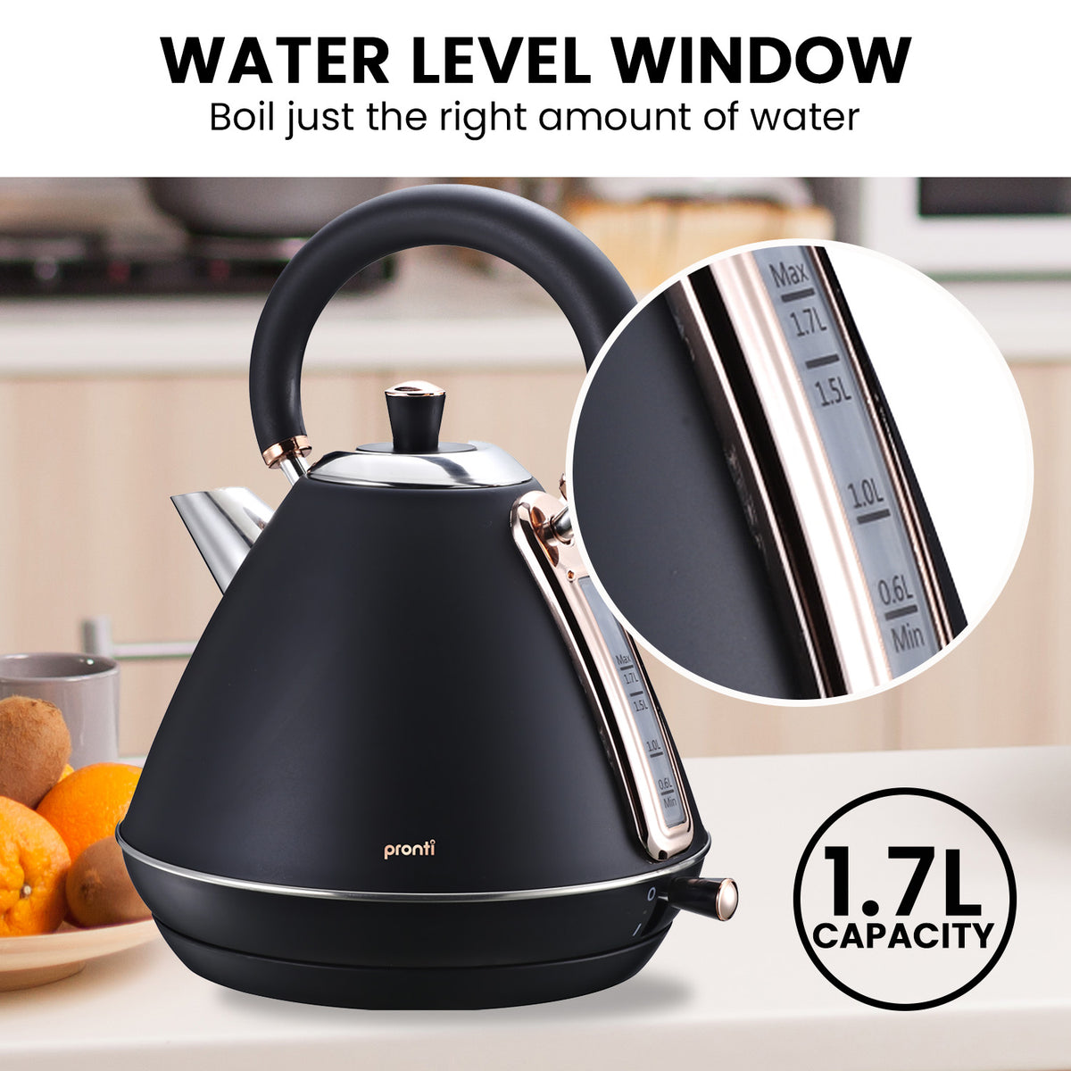 Comfee 800W Mini Electric Kettle - 0.6L Fast Boil Tea Pot With