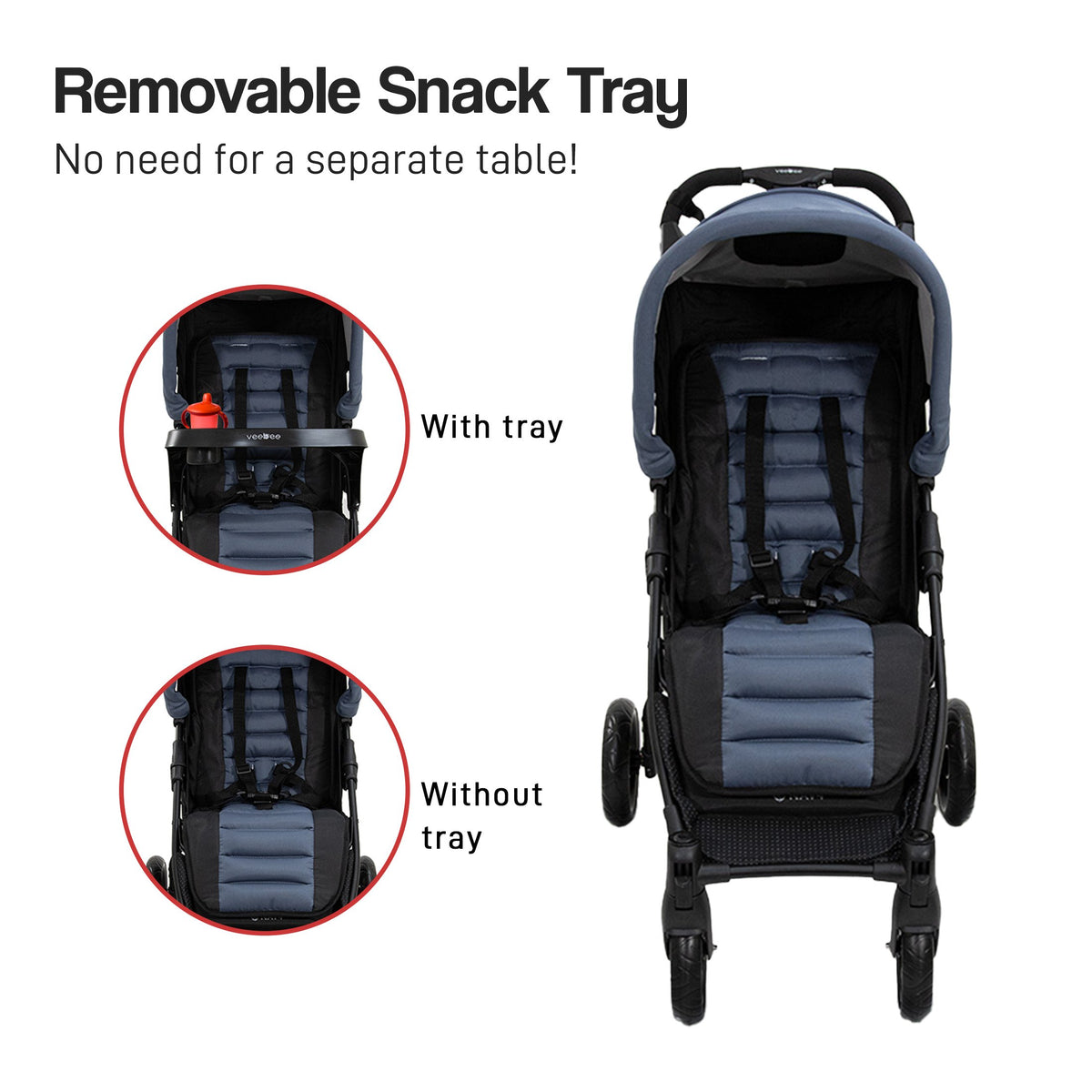 Lightweight Pram For Newborns To Toddlers - Glacie | Veebee Nav 4 Stroller