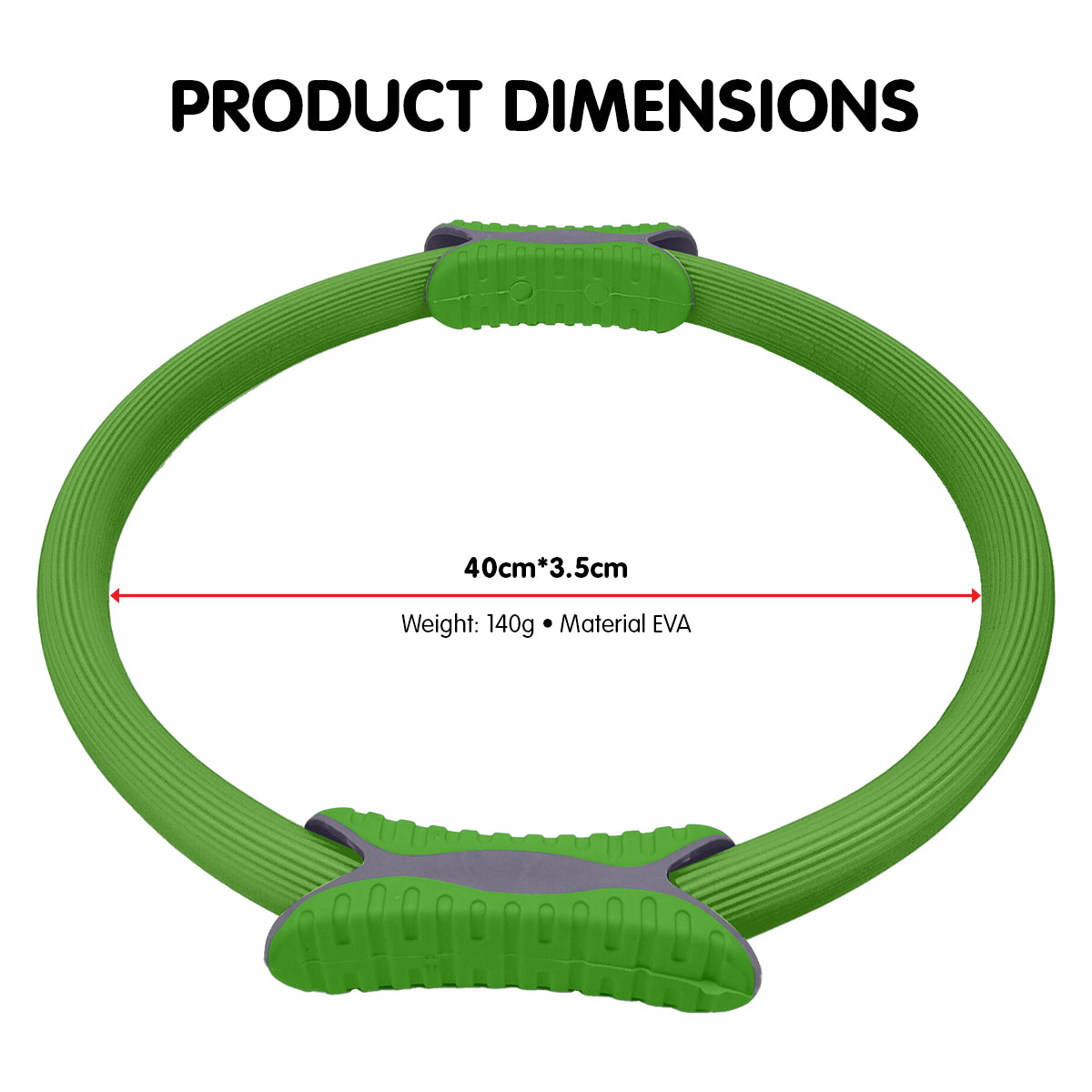 Pilates Ring Band Yoga Home Workout Exercise Band | Green