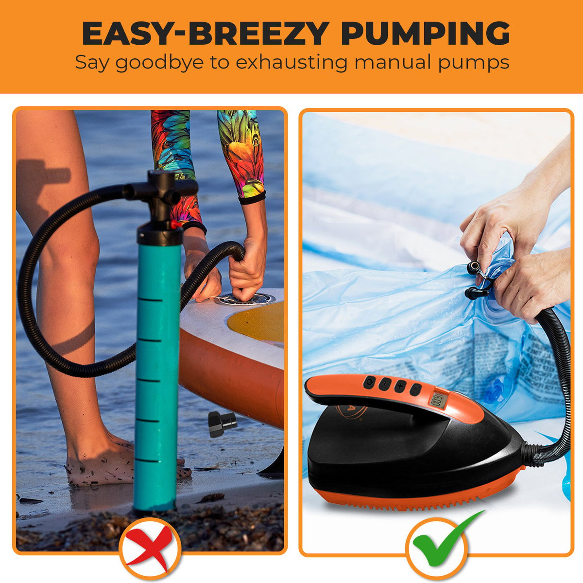 Portable Electric Air Pump | 12V | for Inflatable Paddle Boards