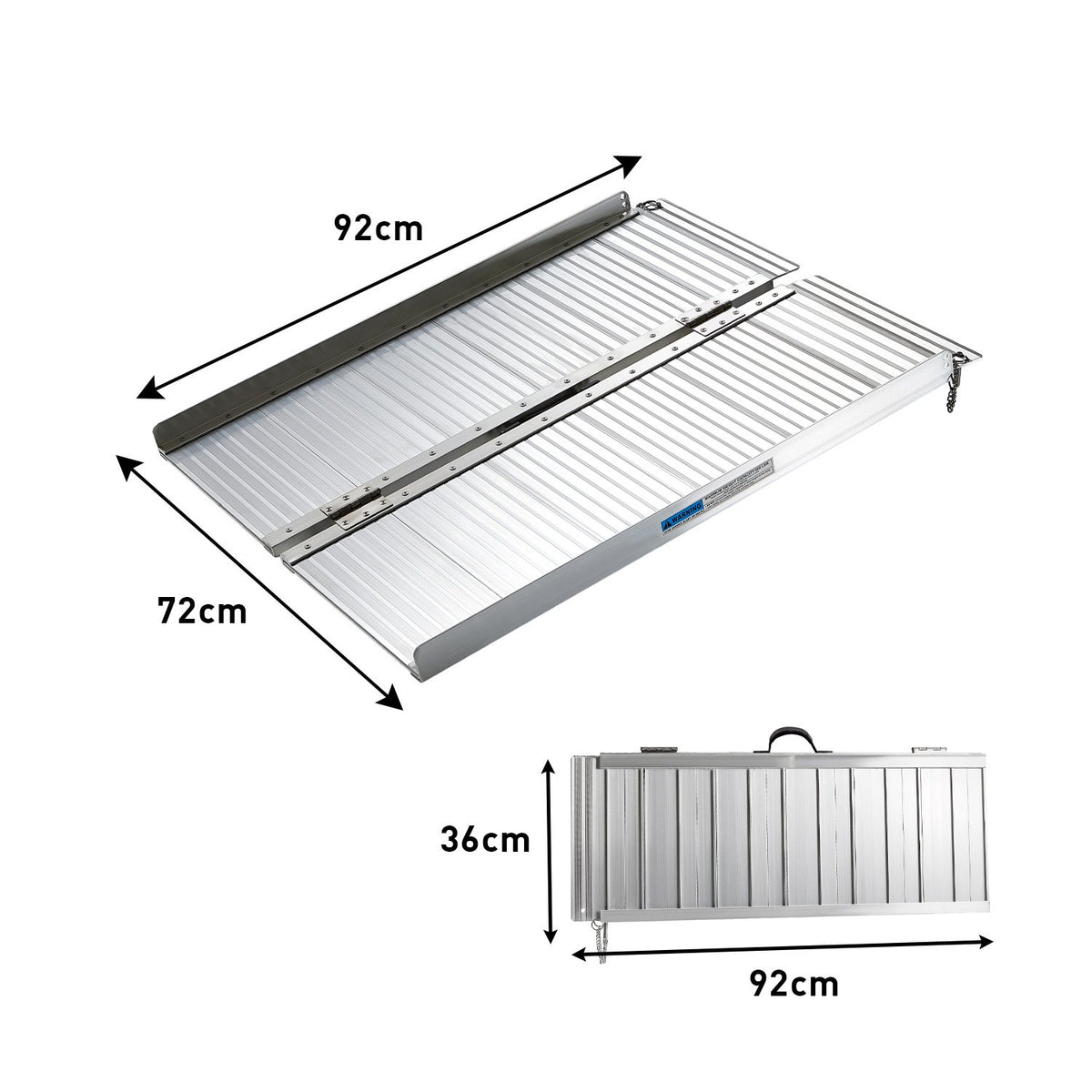 Aluminium Foldable Wheelchair Ramp With Handle - 3ft | Rigg