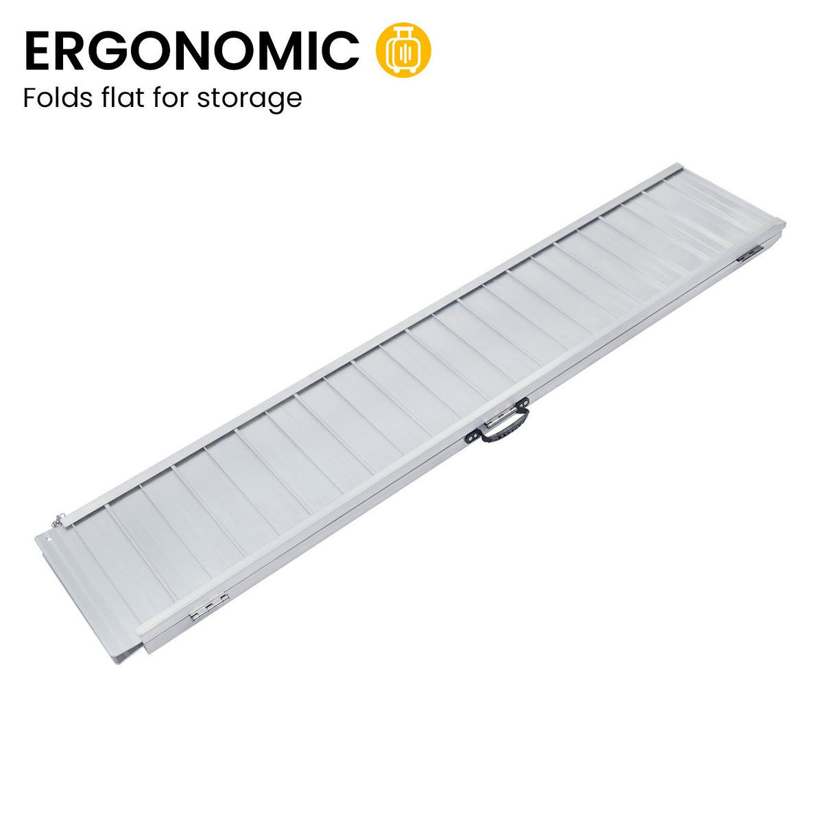 Aluminium Foldable Wheelchair Ramp With Handle - 5ft | Rigg