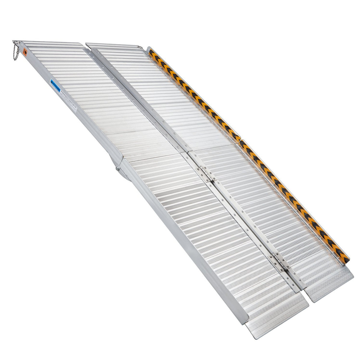 Aluminium Portable Non-slip Wheelchair Ramp - 6ft | Silver | Rigg
