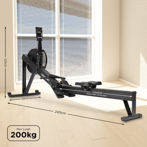Air Rowing Machine Resistance Rower for Home Gym Cardio