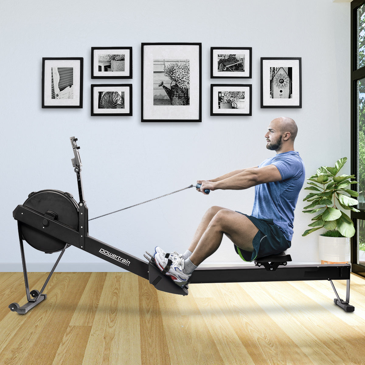 Air Rowing Machine Resistance Rower for Home Gym Cardio