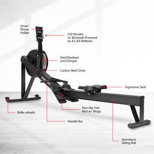 Air Rowing Machine Resistance Rower for Home Gym Cardio