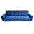 Sarantino Ava 3-Seater Tufted Velvet Sofa Bed - Blue | Luxurious Comfort