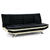 Black Adjustable Suite Bronx Sofa Bed Faux Leather Lounge Couch Futon Furniture