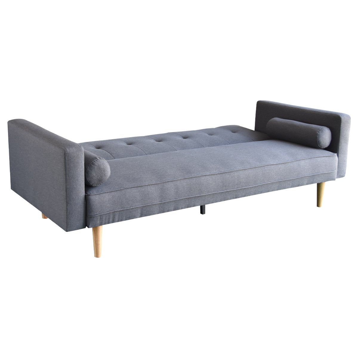 Sarantino Madison Lounge Couch Futon - Dark Grey