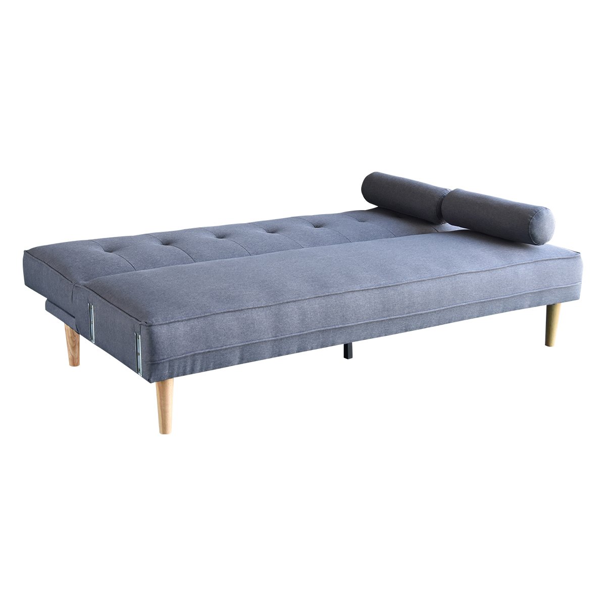 Sarantino Madison Lounge Couch Futon - Dark Grey