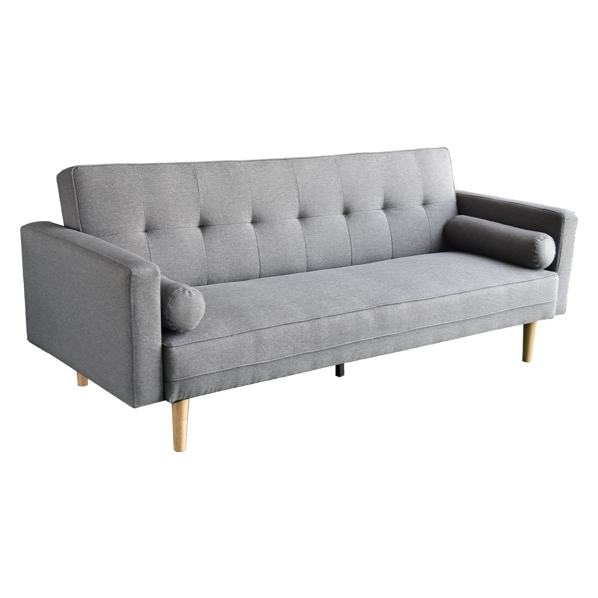 Sarantino Madison Sofa Bed - Light Grey Linen