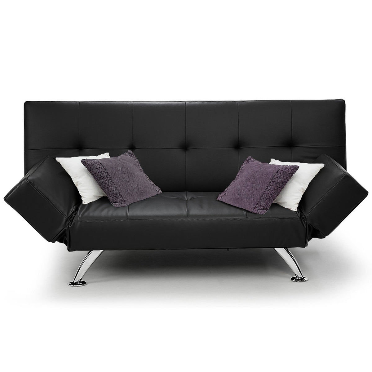 Sarantino Brooklyn Sofa Bed - Adjustable, Black