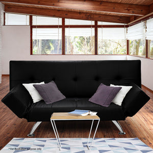 Sarantino Brooklyn Sofa Bed - Adjustable, Black