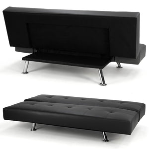 Sarantino Brooklyn Sofa Bed - Adjustable, Black