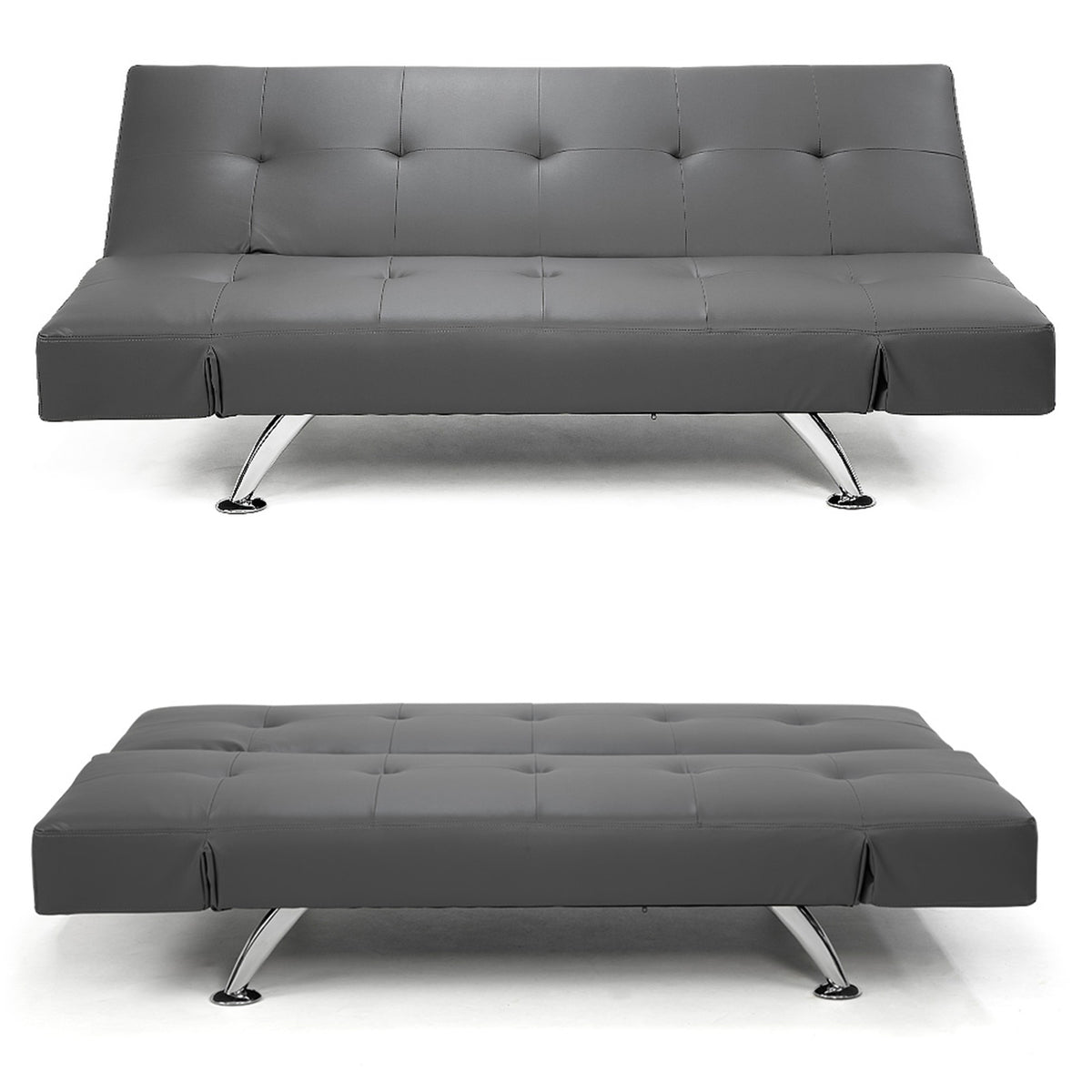 Sarantino Brooklyn Sofa Bed - Adjustable, Black