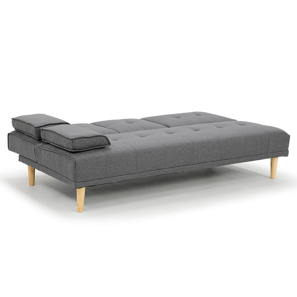 Sarantino Rochester Linen Fabric Sofa Bed - Dark Grey