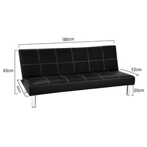 Modular Chelsea Sofa Bed Faux Leather Lounge Couch Furniture Suite by Sarantino
