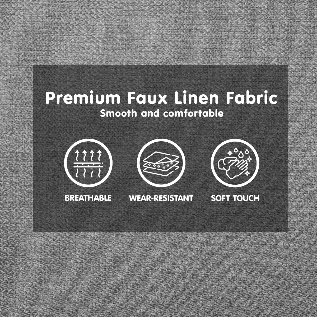 Sarantino 3-Seater Corner Sofa Bed - Light Grey