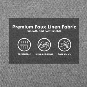 Sarantino 3-Seater Corner Sofa Bed - Light Grey