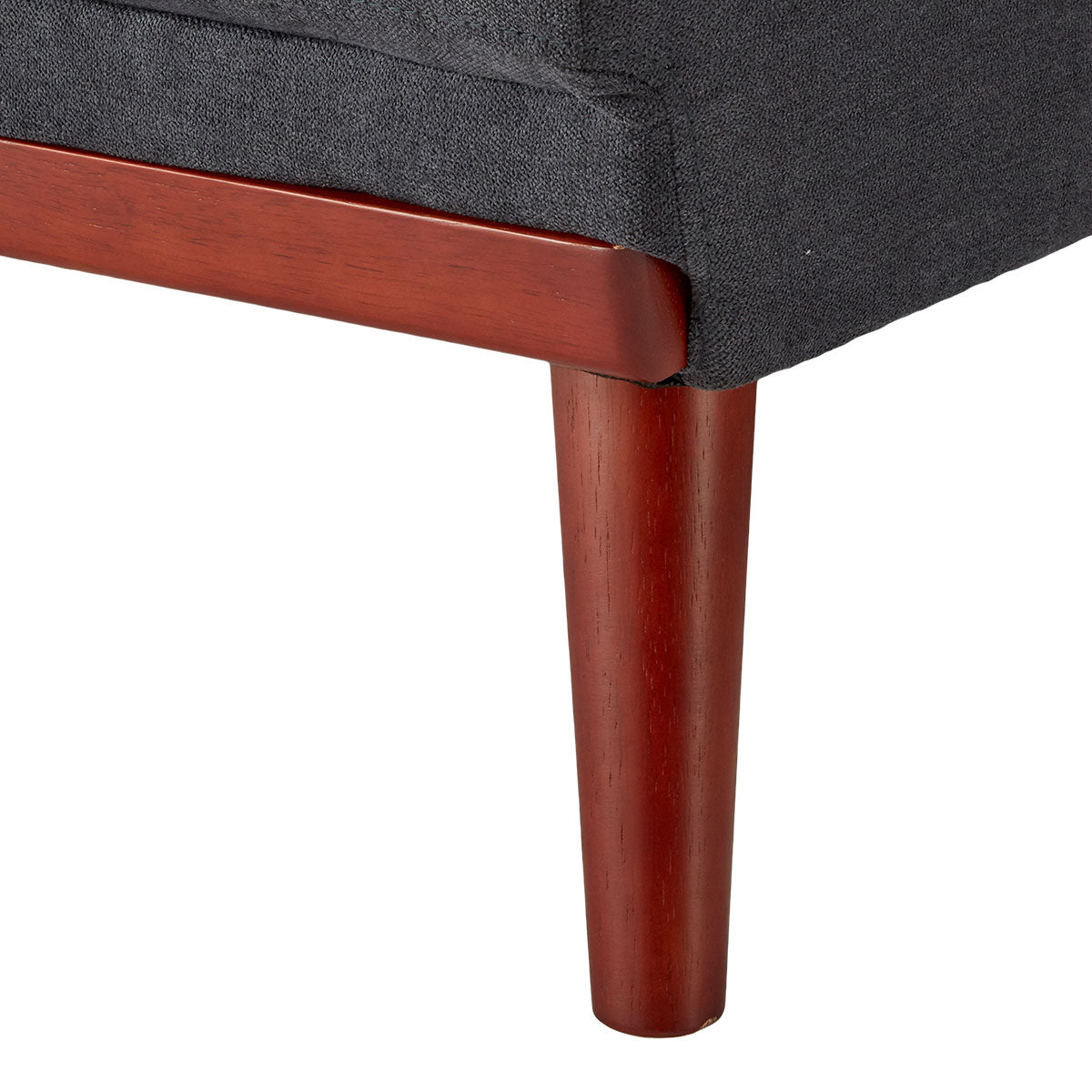 Sarantino Faux Velvet Sofa Bed - Dark Grey