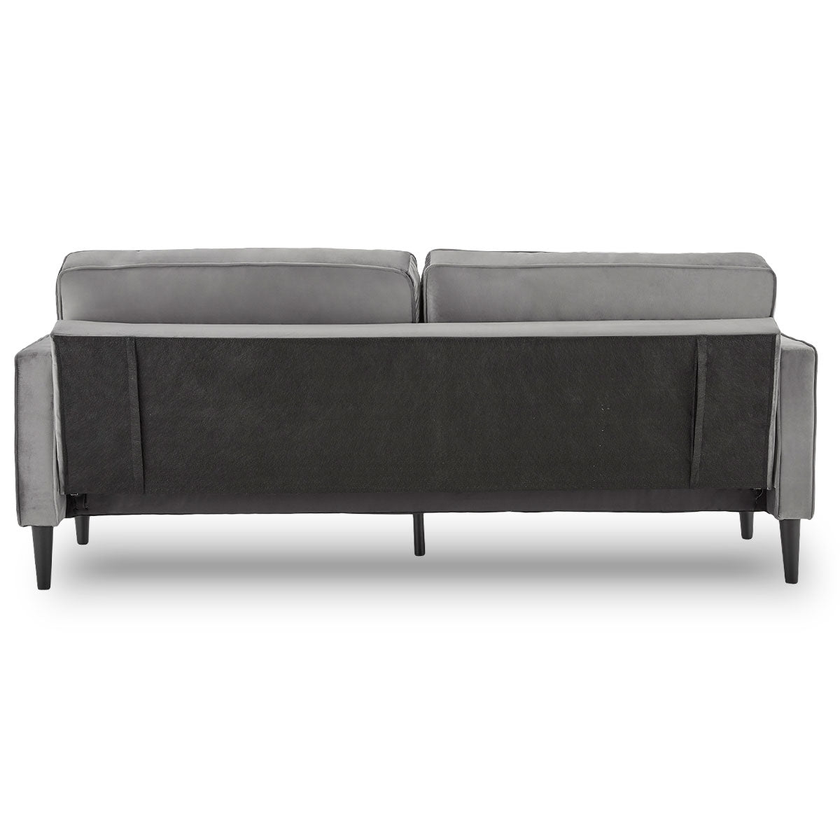 Sarantino Faux Velvet Sofa Bed - Grey