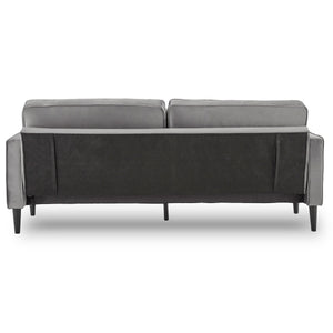 Sarantino Faux Velvet Sofa Bed - Grey