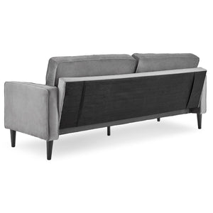 Sarantino Faux Velvet Sofa Bed - Grey