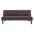 Black 3 Seater Modular Faux Linen Fabric Sofa Bed Couch by Sarantino