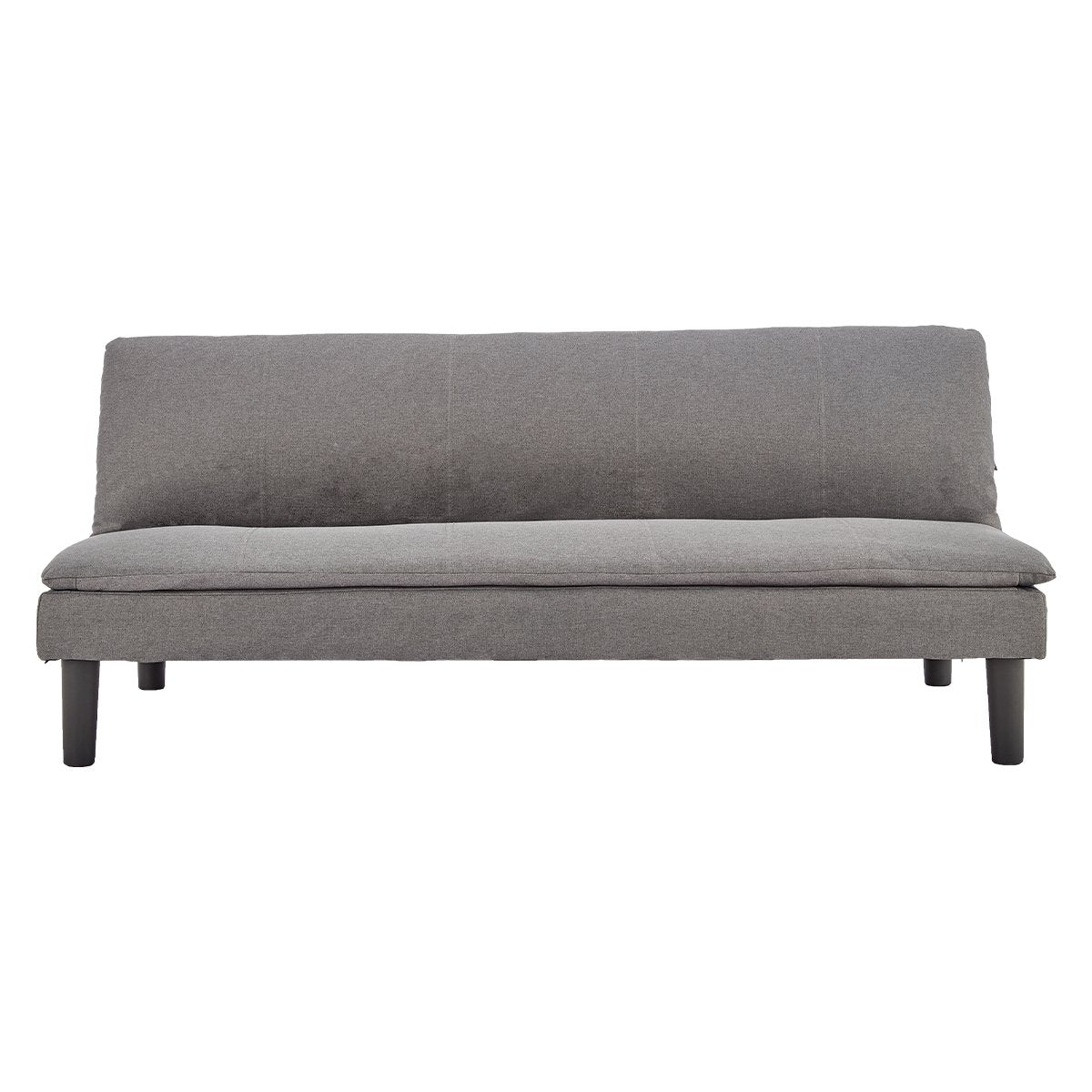 Dark Grey 3 Seater Modular Faux Linen Fabric Sofa Bed Couch by Sarantino
