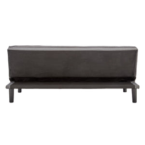 Dark Grey 3 Seater Modular Faux Linen Fabric Sofa Bed Couch by Sarantino
