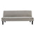 Sarantino 3-Seater Modular Linen Sofa Bed | Light Grey