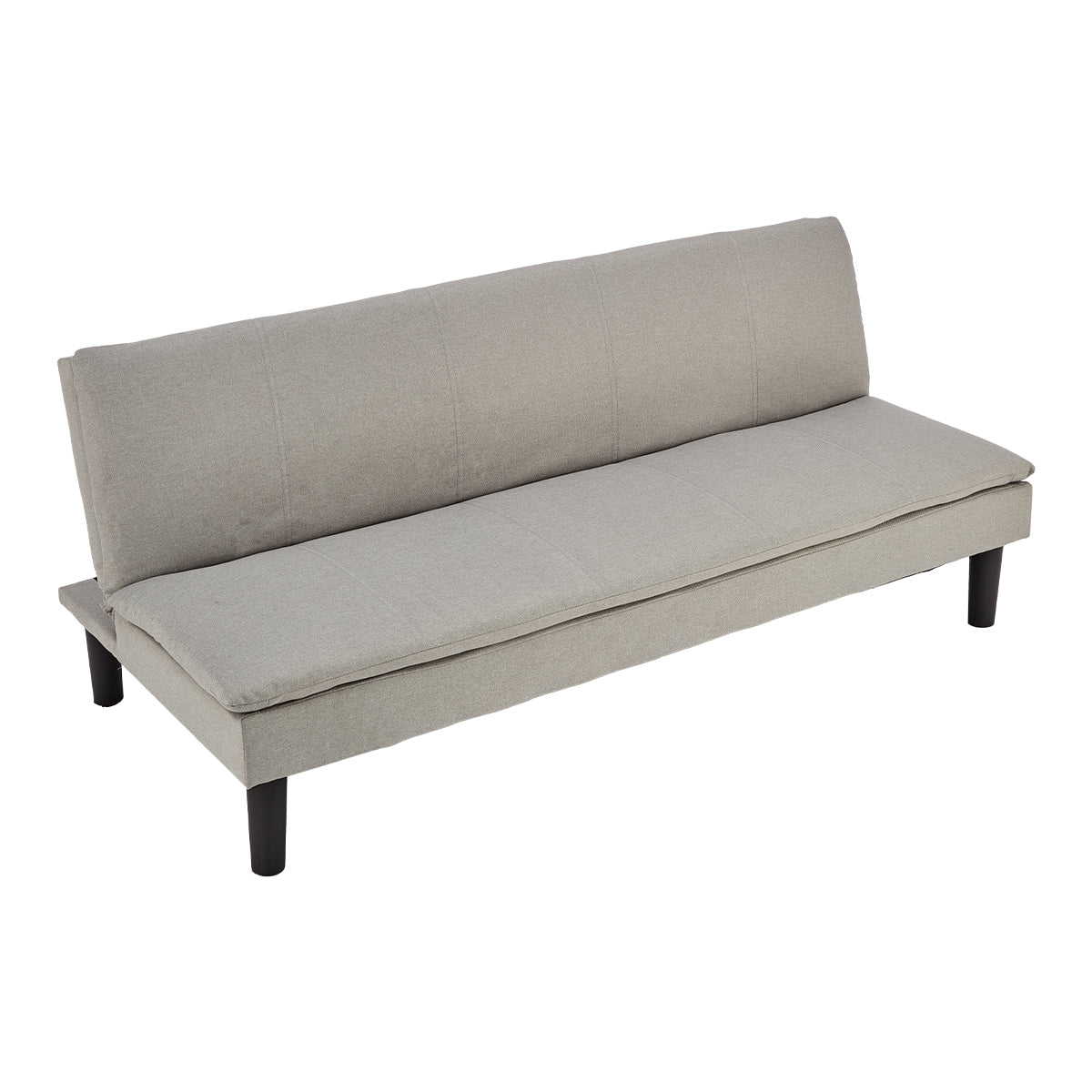 Sarantino 3-Seater Modular Linen Sofa Bed | Light Grey