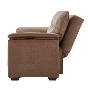 Sarantino Distressed Fabric Sofa Bed | Lounge | Brown