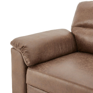 Sarantino Distressed Fabric Sofa Bed | Lounge | Brown