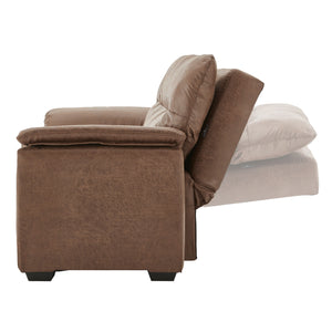 Sarantino Distressed Fabric Sofa Bed | Lounge | Brown