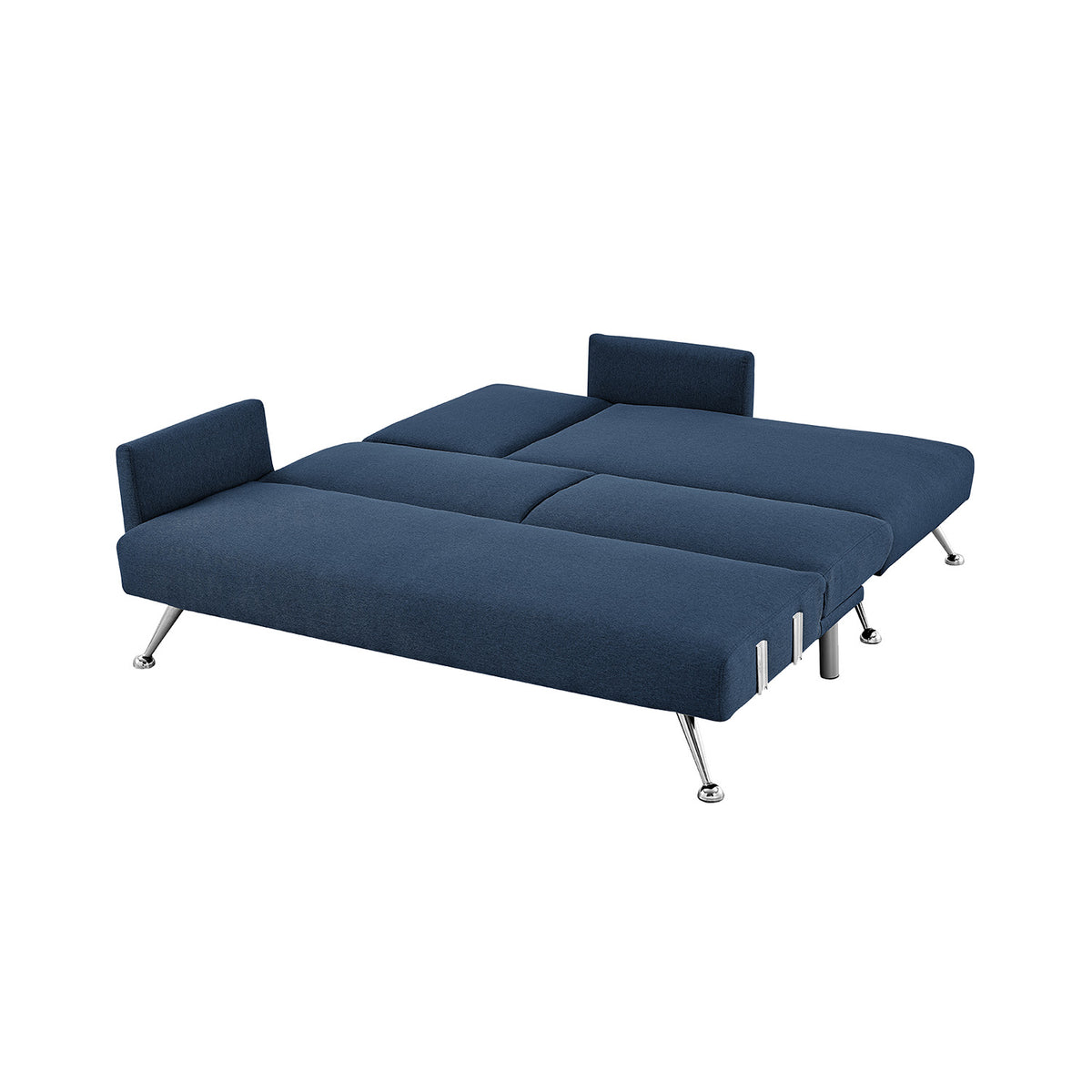 Sarantino Mia 3-Seater Sofa Bed | Chaise & 3 Pillows | Blue