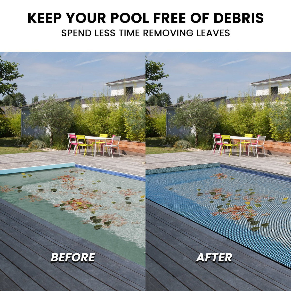 HydroActive UV-Resistant Swimming Pool Leaf Net Cover | 6 x 11m